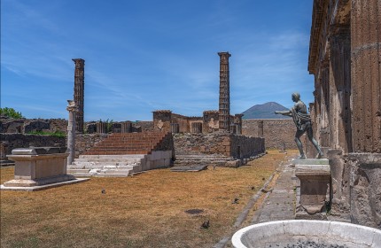 Temple of Apollo + Vesuvius