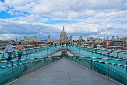 Iconic London - St Pauls from Millennium Bridge